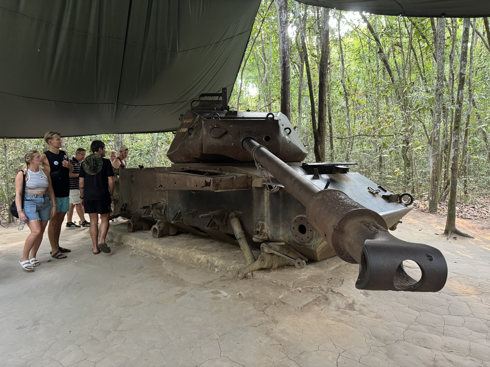 Destroyed M41 tank